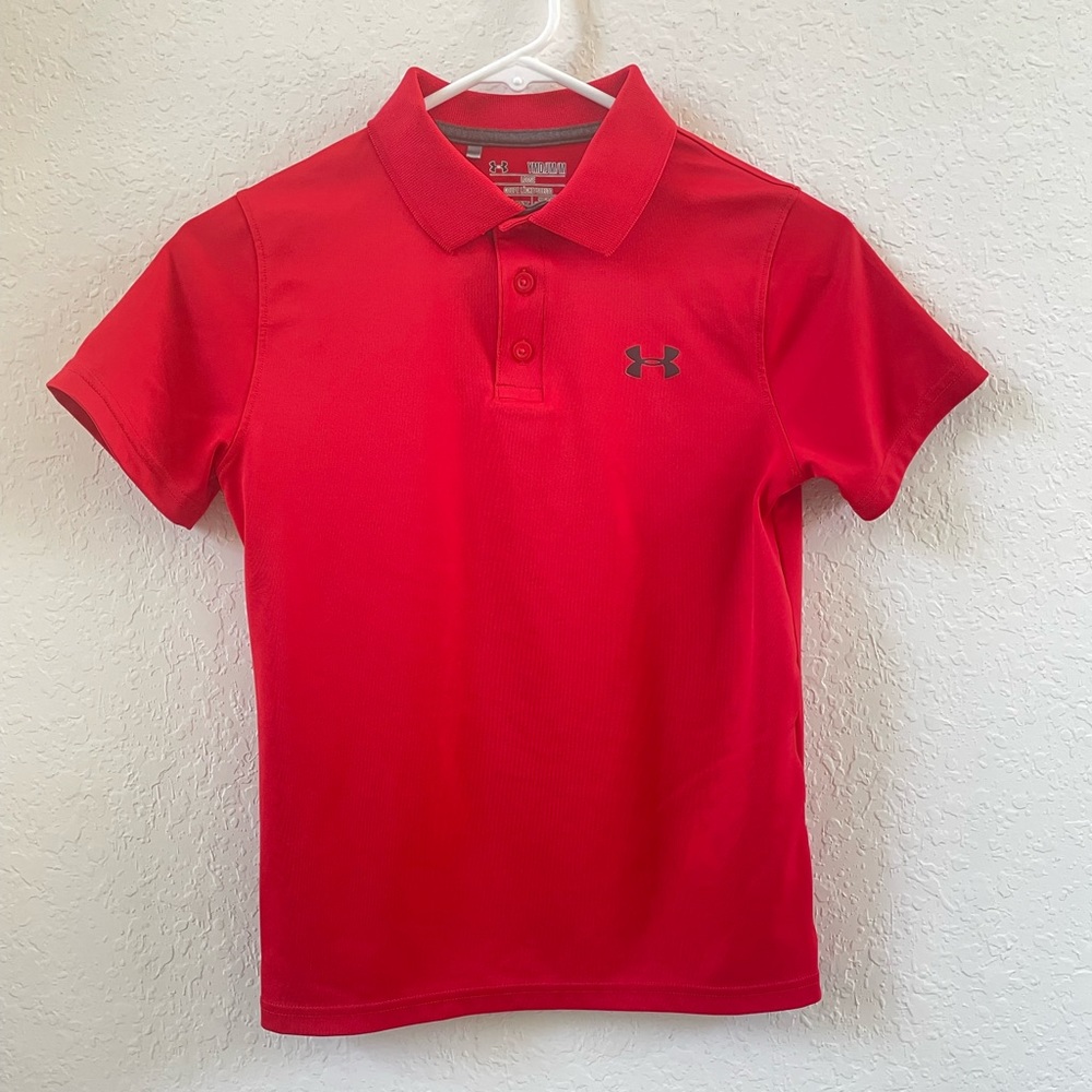 {Under Armour} Boys Red Polo Shirt